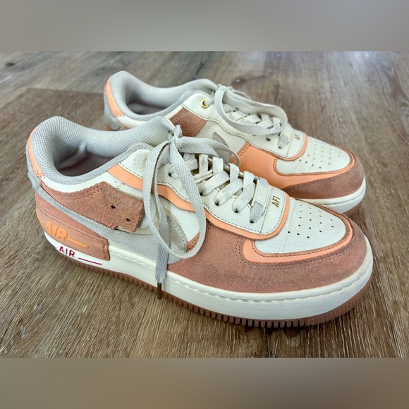 Nike Air Force 1 Shadow 'Sisterhood' Orange White Women’s Shoes Size US8.5 EU40 - Picture 3 of 11